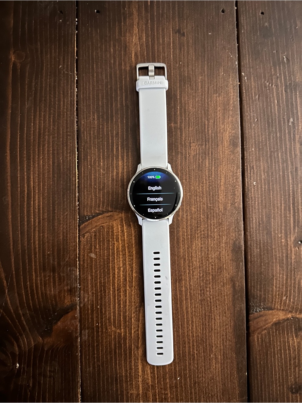 Garmin White Smartwatch - GPS Fitness Tracker